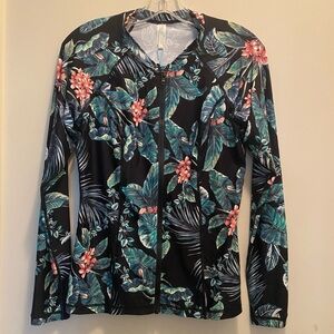 NWT Sea Level Swim Floral Top